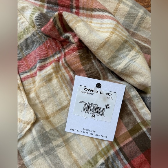 O’Neill Women’s Logan Long Sleeve Flannel Shirt - Size M - NEW WITH TAGS - Picture 3 of 8